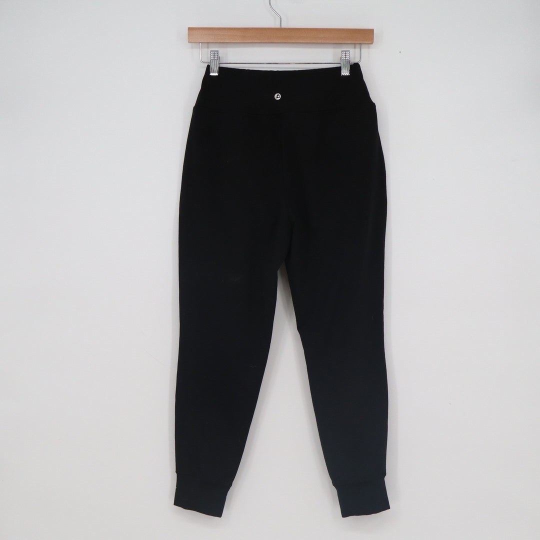 LegEnd Active Womens Black High Waisted Joggers Tapered Sweatpants Size S
