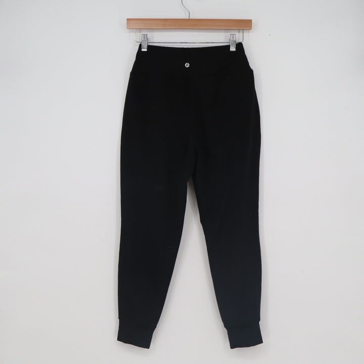 LegEnd Active Womens Black High Waisted Joggers Tapered Sweatpants Size S