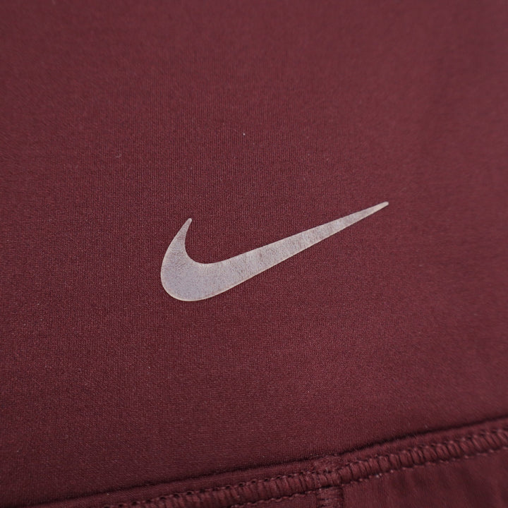 Nike Go Dri-FIT Womens High Rise Compression Leggings Burgundy Pockets Small SP