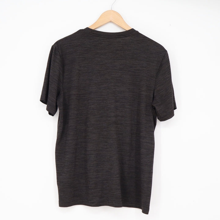 Athletic Works T-Shirt Mens M DriWorks Space Dye Black Performance Tee Excellent
