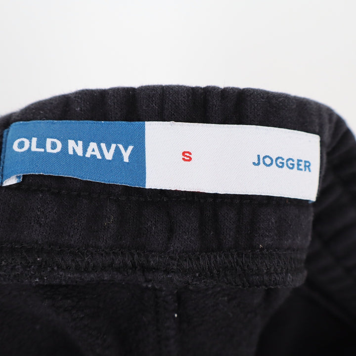 Old Navy Mens Black Fleece Joggers Sweatpants Drawstring Small