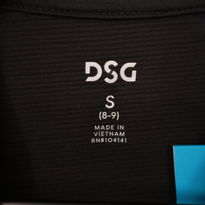 DSG Boys Movement Tee Pure Black Short Sleeve Athletic Shirt Size S 8-9 NEW