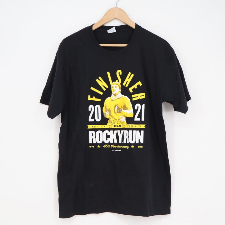 Port & Company Rocky Run 2021 Finisher T-Shirt Mens Large Black 45th Anniversary