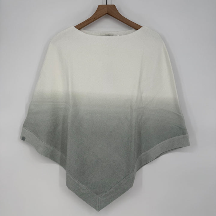 Barefoot Dreams CozyChic Ultra Lite Ocean Breeze Poncho Women OS Ombre Waterfall