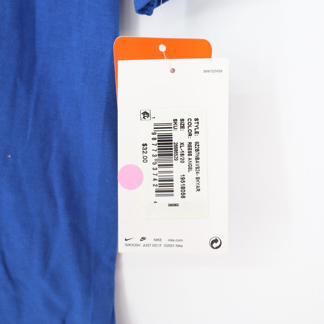 Nike Chicago Sky Angel Reese #5 SkyTown Rebel Edition Blue Youth XL T-Shirt