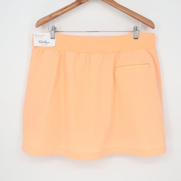 Walter Hagen Womens XL Peach Fuzz P11 16" Lightweight Core Golf Skort