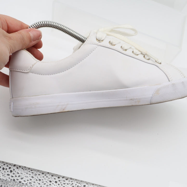 Nine West Layna Womens US 8M Trainers Shoes White Leather Athletic Sneakers