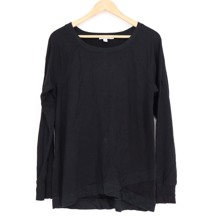 Threads 4 Thoughts Sweatshirt Womens Medium Black Stretch Long Sleeve Crew Neck