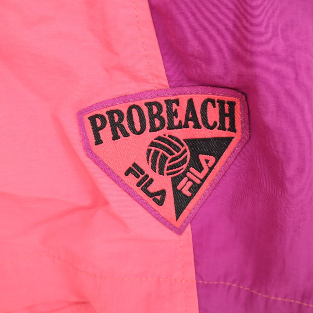 Fila Urban Outfitters Pro Beach Colorblock Nylon Shorts Pink Purple Mens Medium