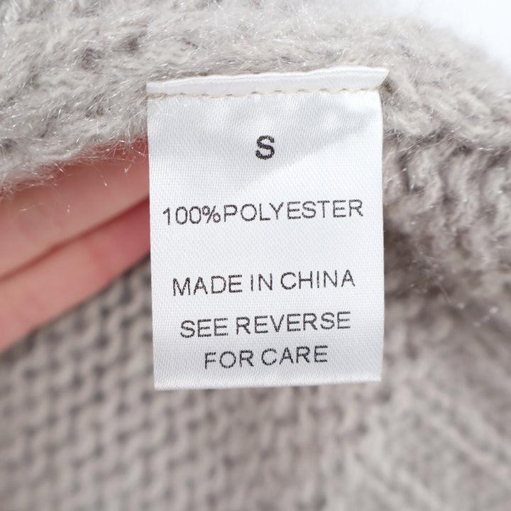 Wishlist Cardigan Sweater Womens Small Gray Knit Open Front Long Sleeve Pullover