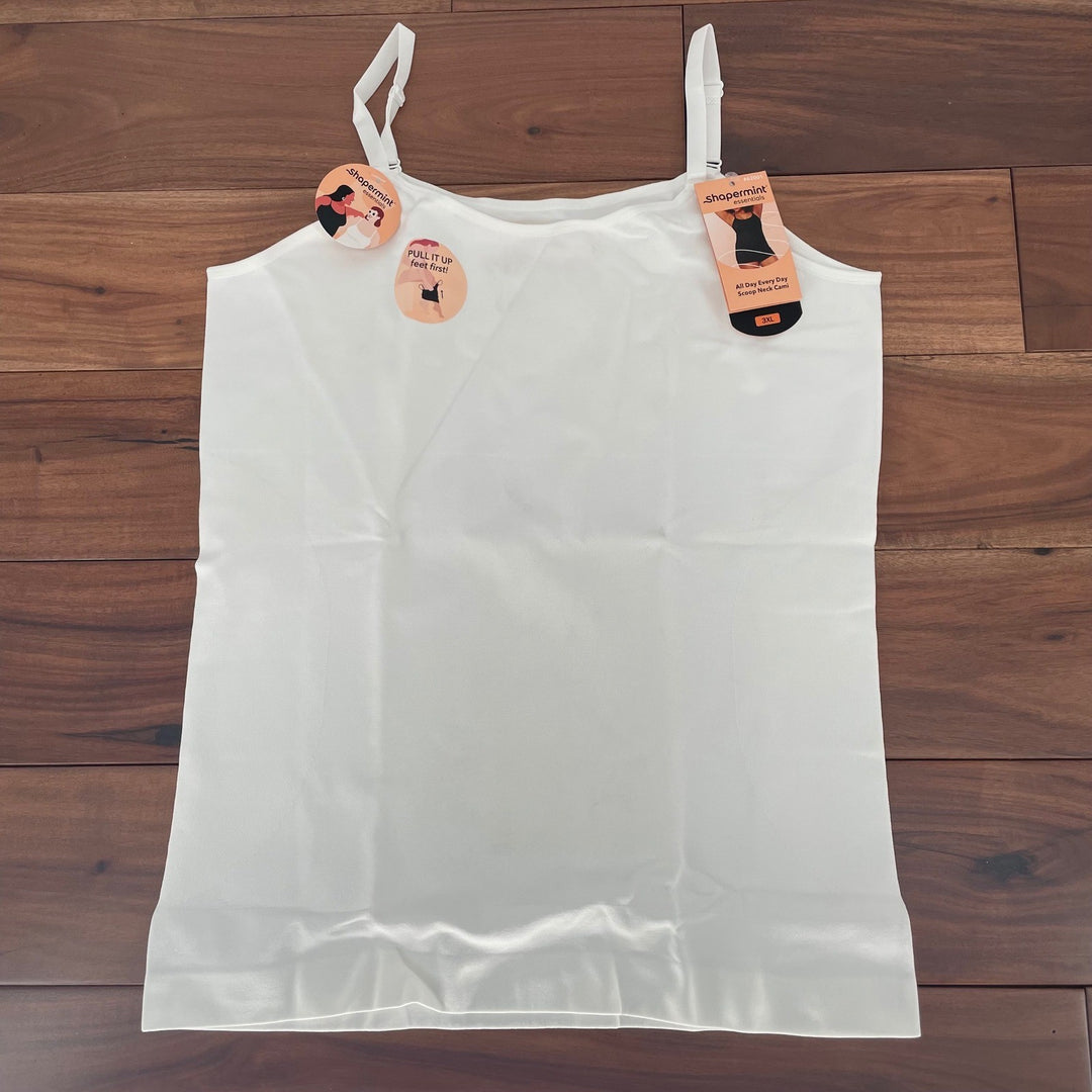 Shapermint Essentials All Day Every Day Scoop Neck Cami 3XL White