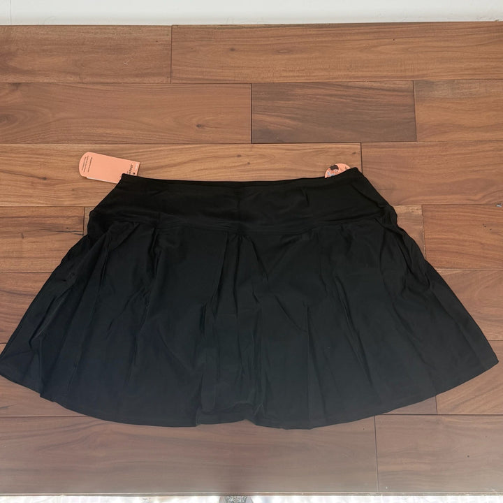 Shapermint Essentials High Waisted Full Coverage Swim Skirt Black Size 4XL