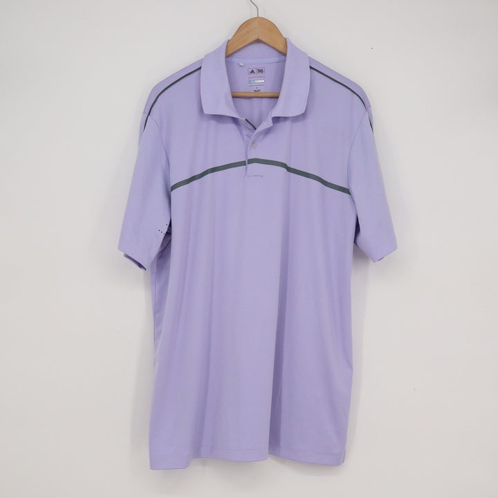 Adidas Mens Puremotion CoolMax Golf Polo Shirt Purple Large