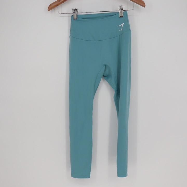 Gymshark Seamless High Waisted Leggings Teal Blue Size S GLLG4715