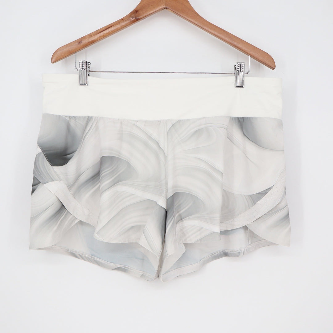 Calia Kick It Up Performance Running Shorts Dune Print Grey XL