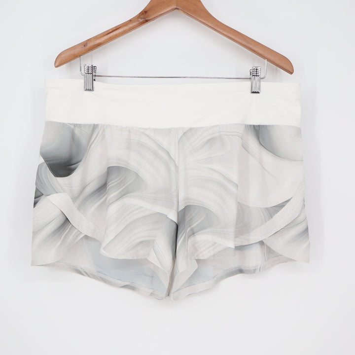 Calia Kick It Up Performance Running Shorts Dune Print Grey XL