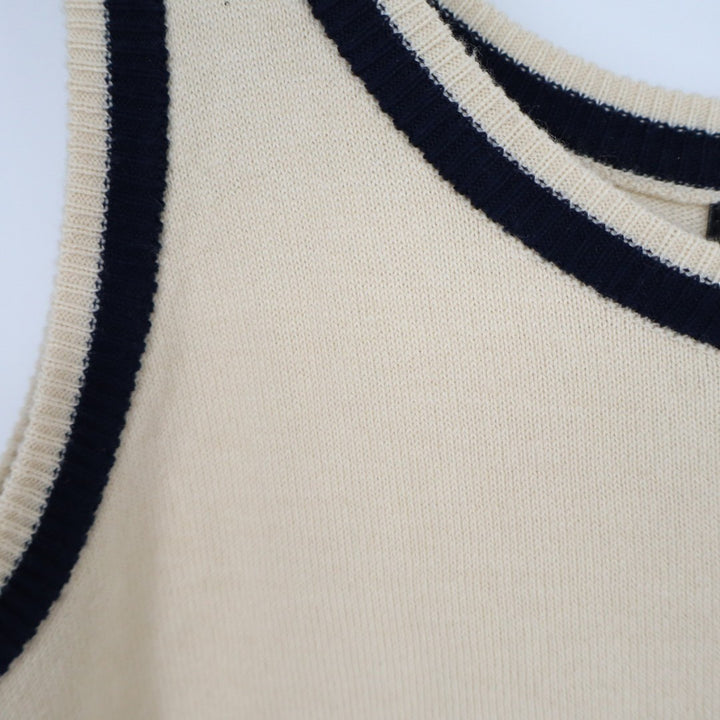 Lulus Sweater Mini Dress Womens Large Beige Knit Acrylic Lightweight Scoop Neck