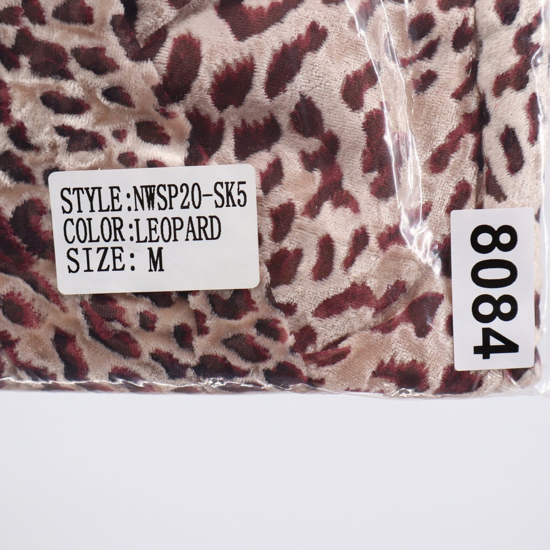 Naked Wardrobe The Statement Leopard Print Ruched Ruffle Mini Skirt M