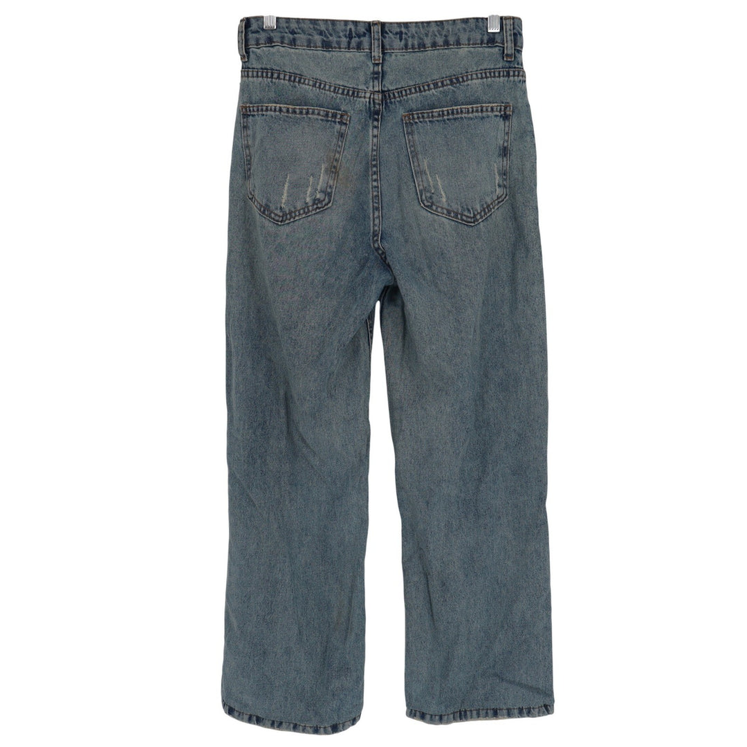 C&A &jeans Light Wash Distressed Ripped Straight Leg Jeans Size 40