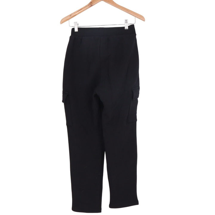 American Giant Cargo Sweatpants Womens XS Black Cotton Fleece Lined Straight Leg