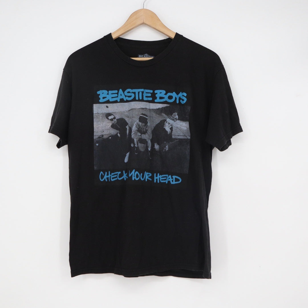 Beastie Boys Check Your Head Graphic T-Shirt Mens Medium Black Short Sleeve Tee