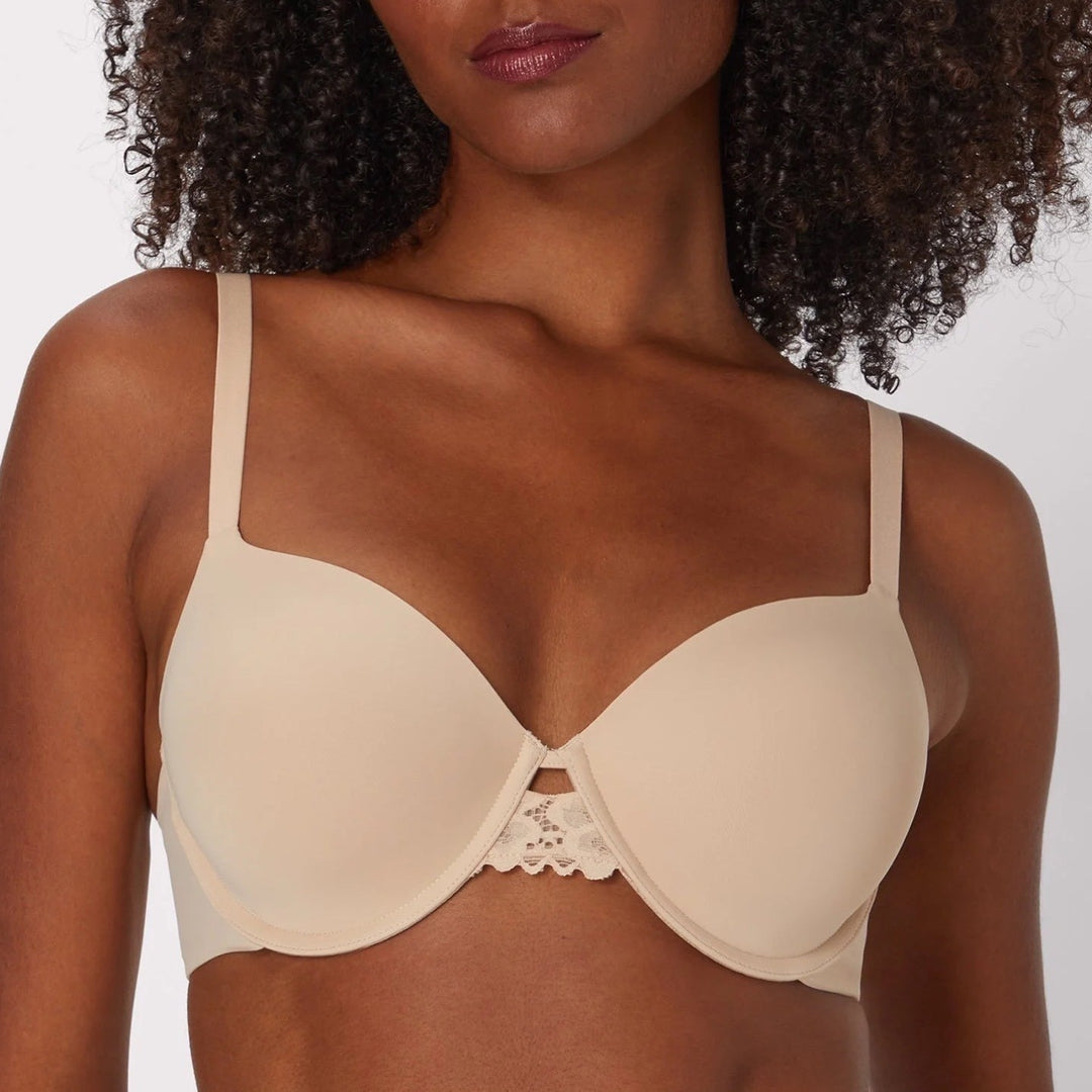 Maidenform One Fab Fit Bra Womens 40C Nude Nylon Stretch Full Coverage Underwire
