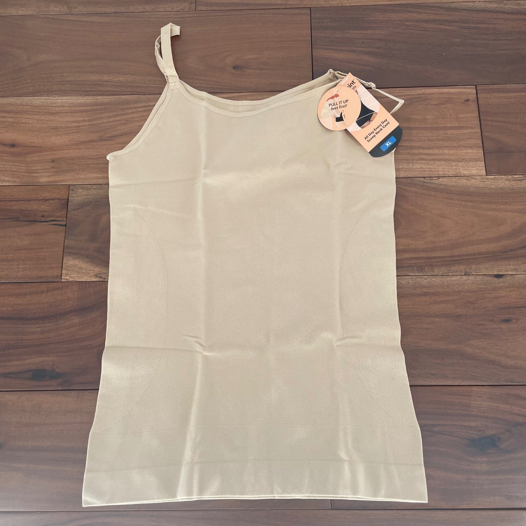 Shapermint Essentials All Day Every Day Scoop Neck Camisole Chai XL