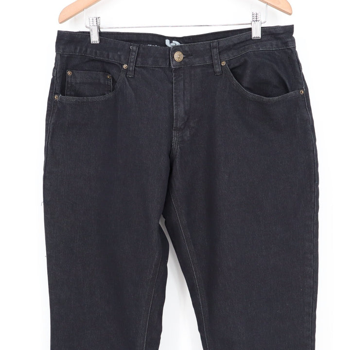Bulletprufe Jeans Mens 34/34 Black Dark Wash Denim Cotton Stretch Straight Leg