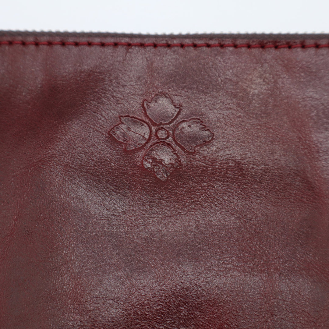 Patricia Nash Capri Wristlet Womens Oxblood Distressed Leather Wrist Wallet