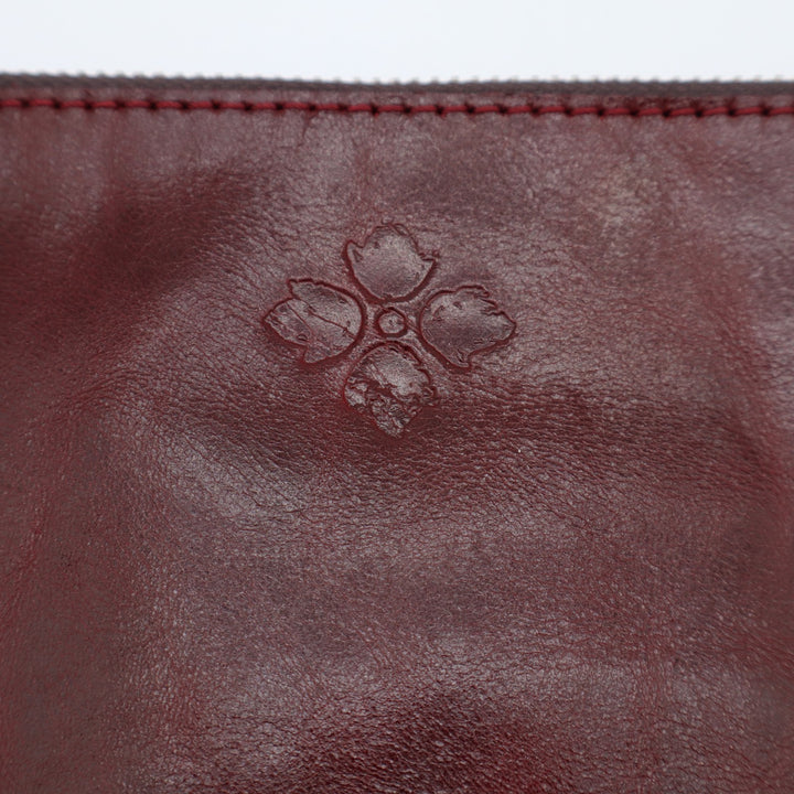 Patricia Nash Capri Wristlet Womens Oxblood Distressed Leather Wrist Wallet