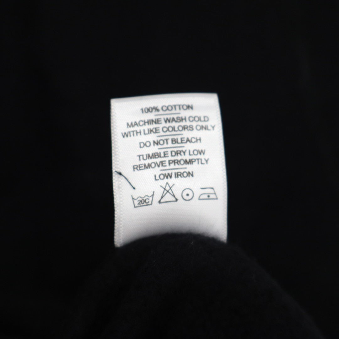 American Giant Midweight Vest Men's Large Black Full Zip Cotton Fleece Lined