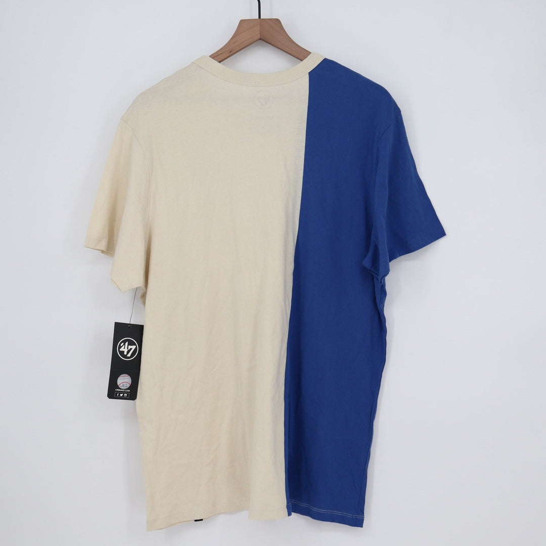 47 Brand Philadelphia Phillies MLB Split Panel T-Shirt XL Cream Blue