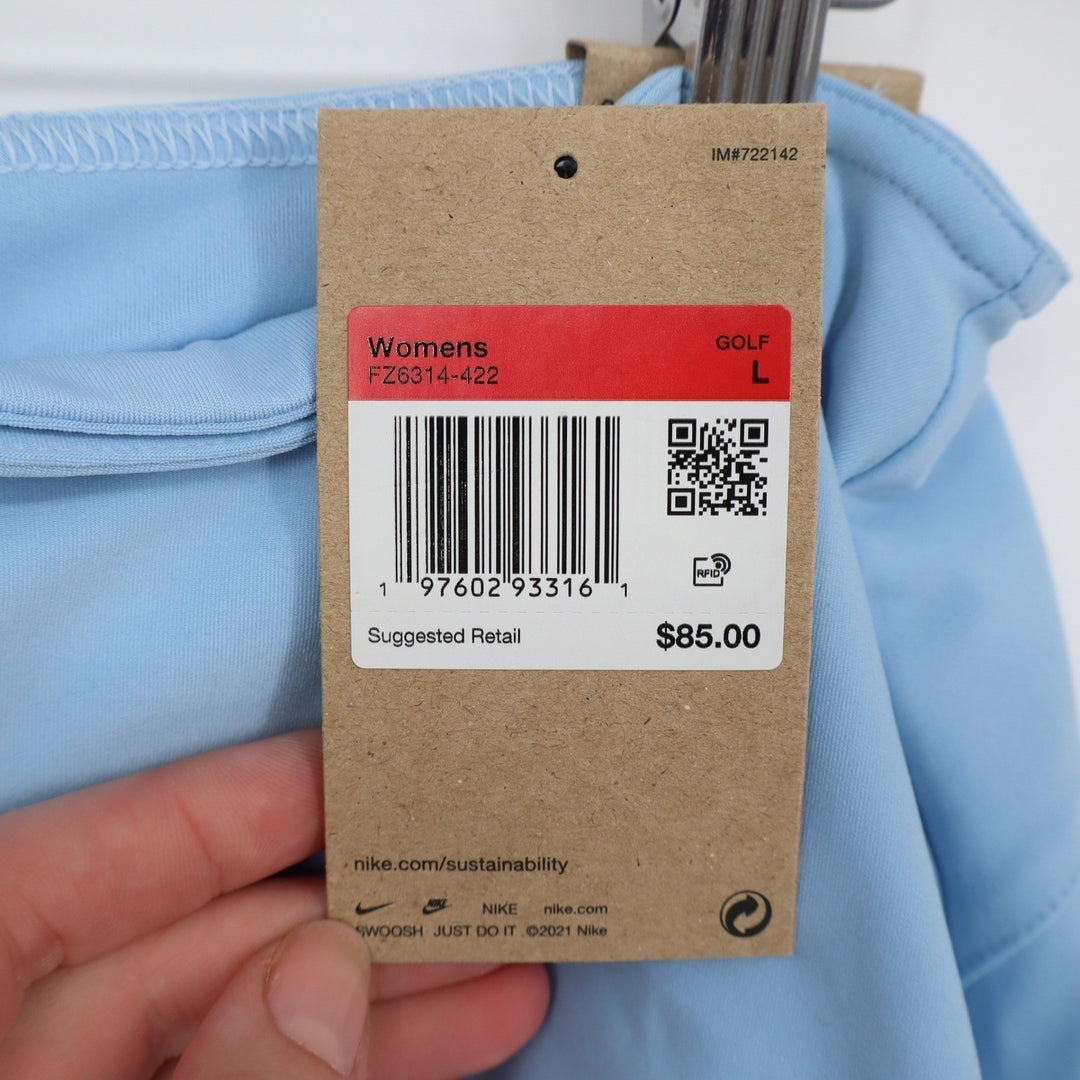 Nike Golf Womens Dri-FIT Skort Light Blue Athletic Skirt Size L NWT