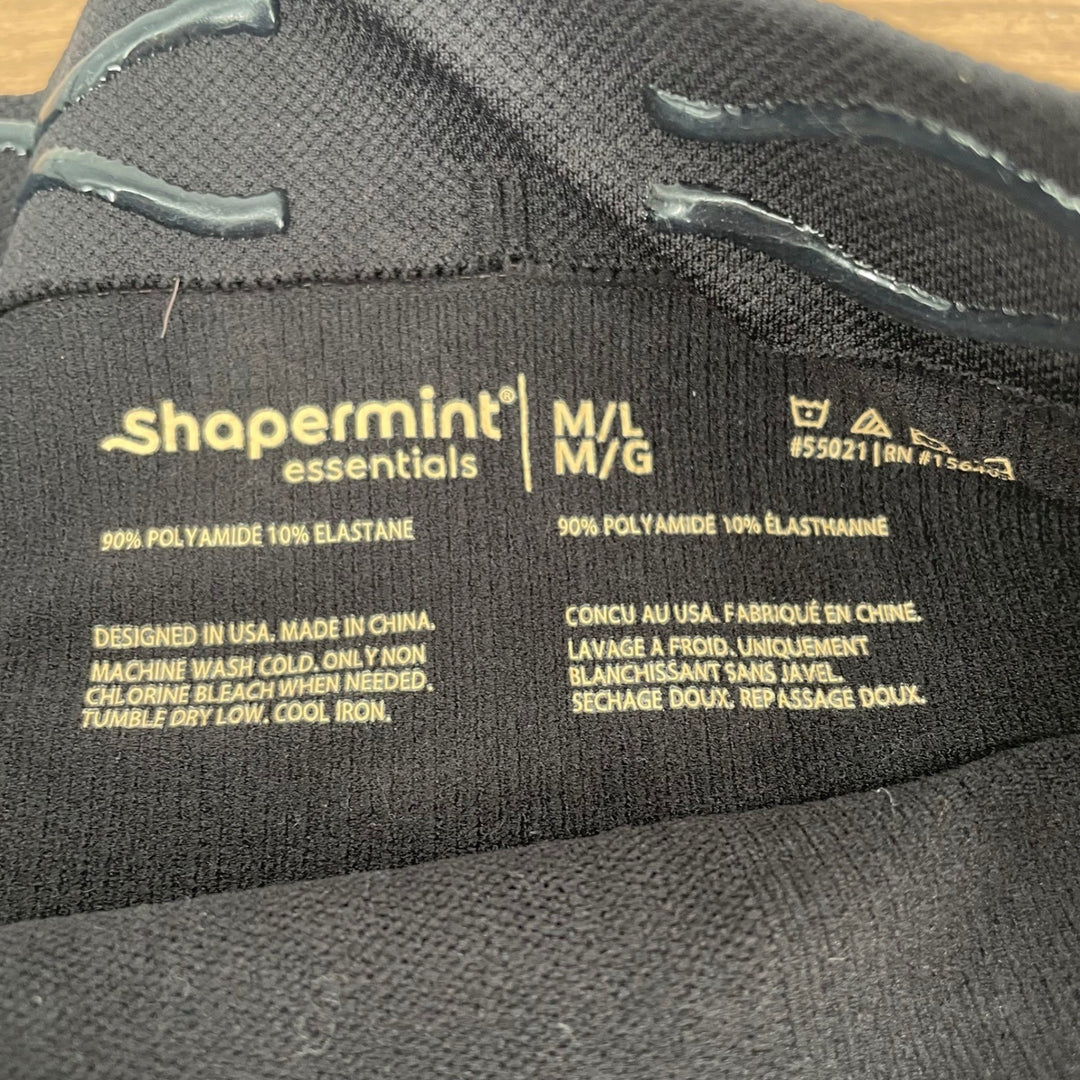 Shapermint Essentials All Day Every Day High Waisted Shaper Shorts Black M L