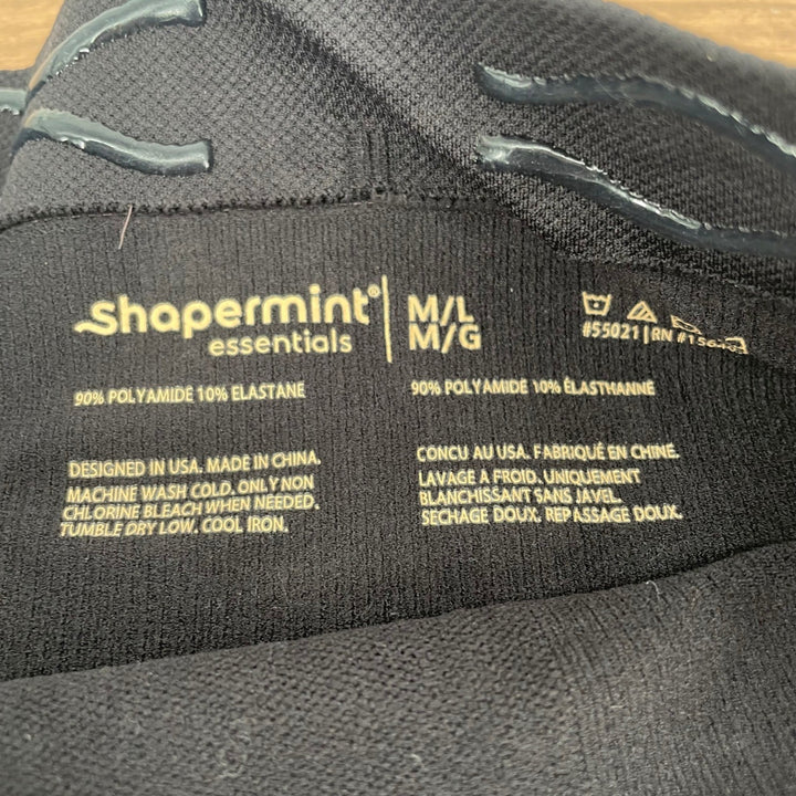 Shapermint Essentials All Day Every Day High Waisted Shaper Shorts Black M L