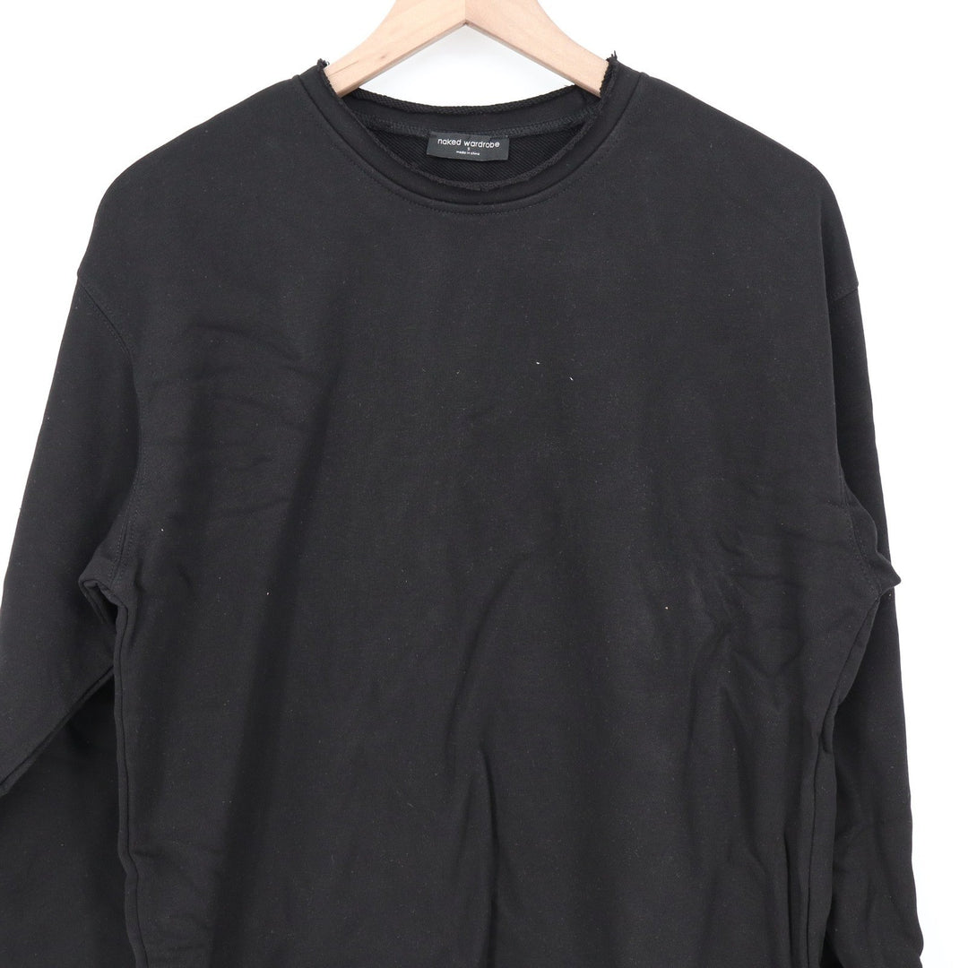 Naked Wardrobe Black Sweatshirt and Sweatpants Set Women's Medium Loungewear
