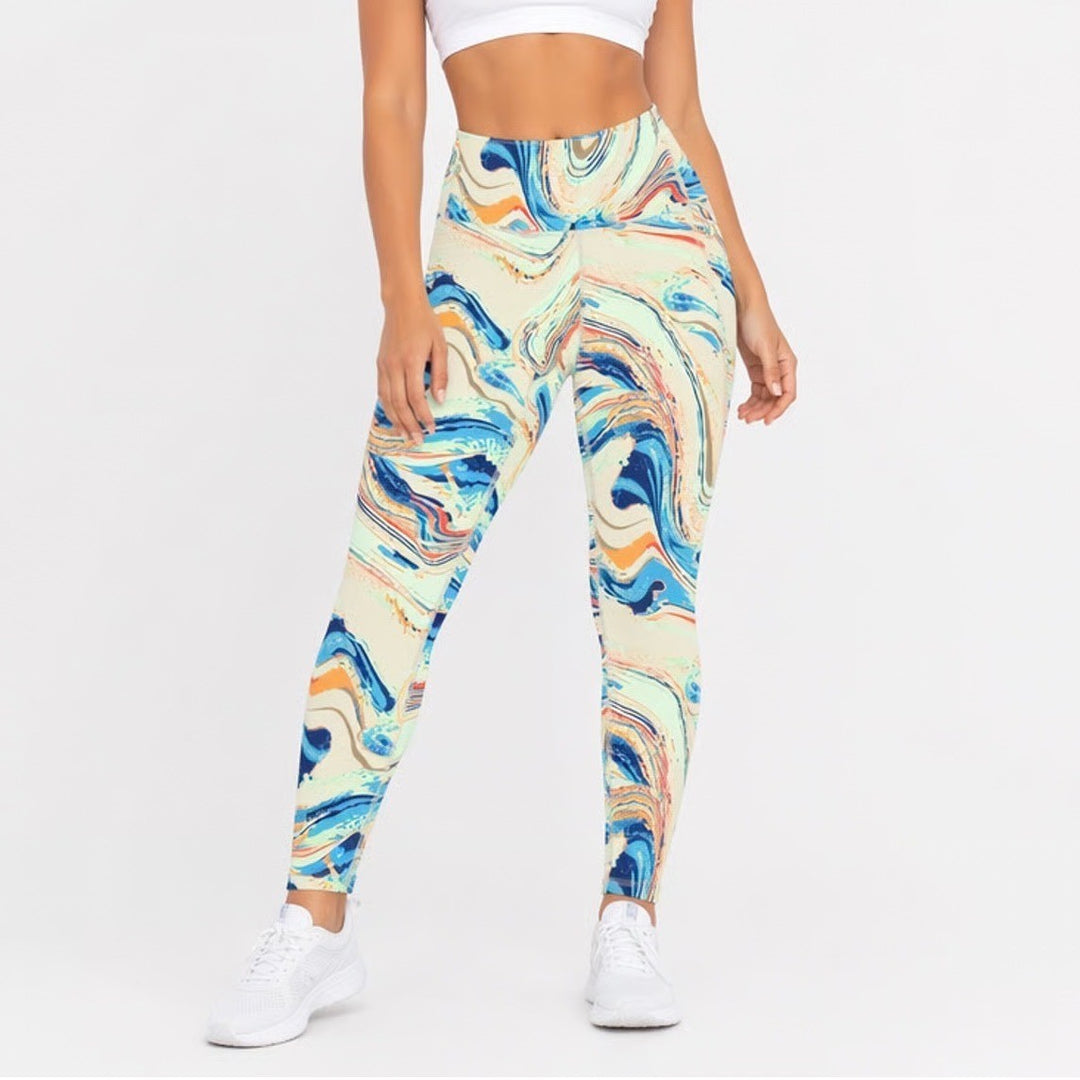 DSG Momentum 7/8 Leggings Womens XS Amped Up Multi Marble Swirl NEW