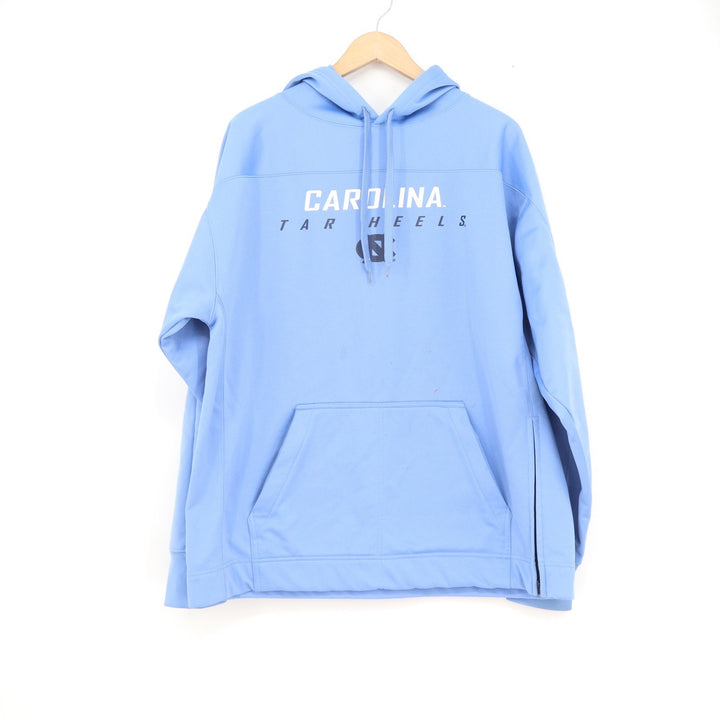 J America UNC Tar Heels Hoodie Mens Large Carolina Blue Performance Side Zip L