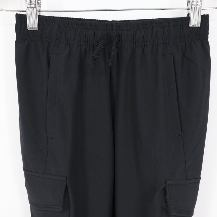 Under Armour Boys Pennant Woven Cargo Pants Black Youth Small YSM  NWT