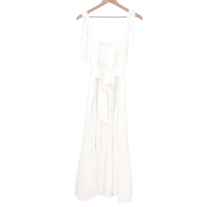 Trixxi Francescas White Tiered Maxi Dress Tie Strap Sweetheart 26DZ937HWI Mens L