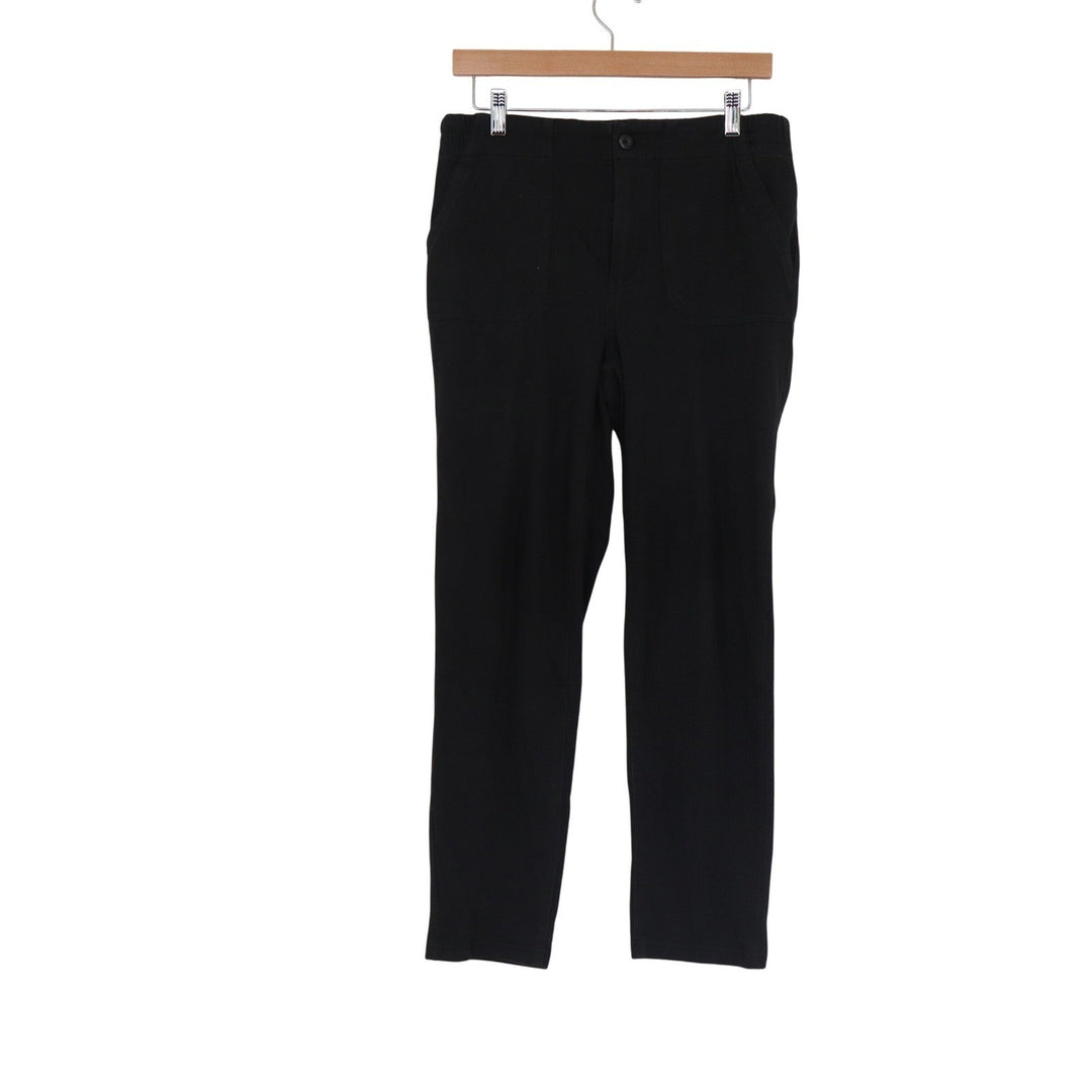 32 Degrees Heat Mens Small Black Stretch Utility Pants Elastic Waist