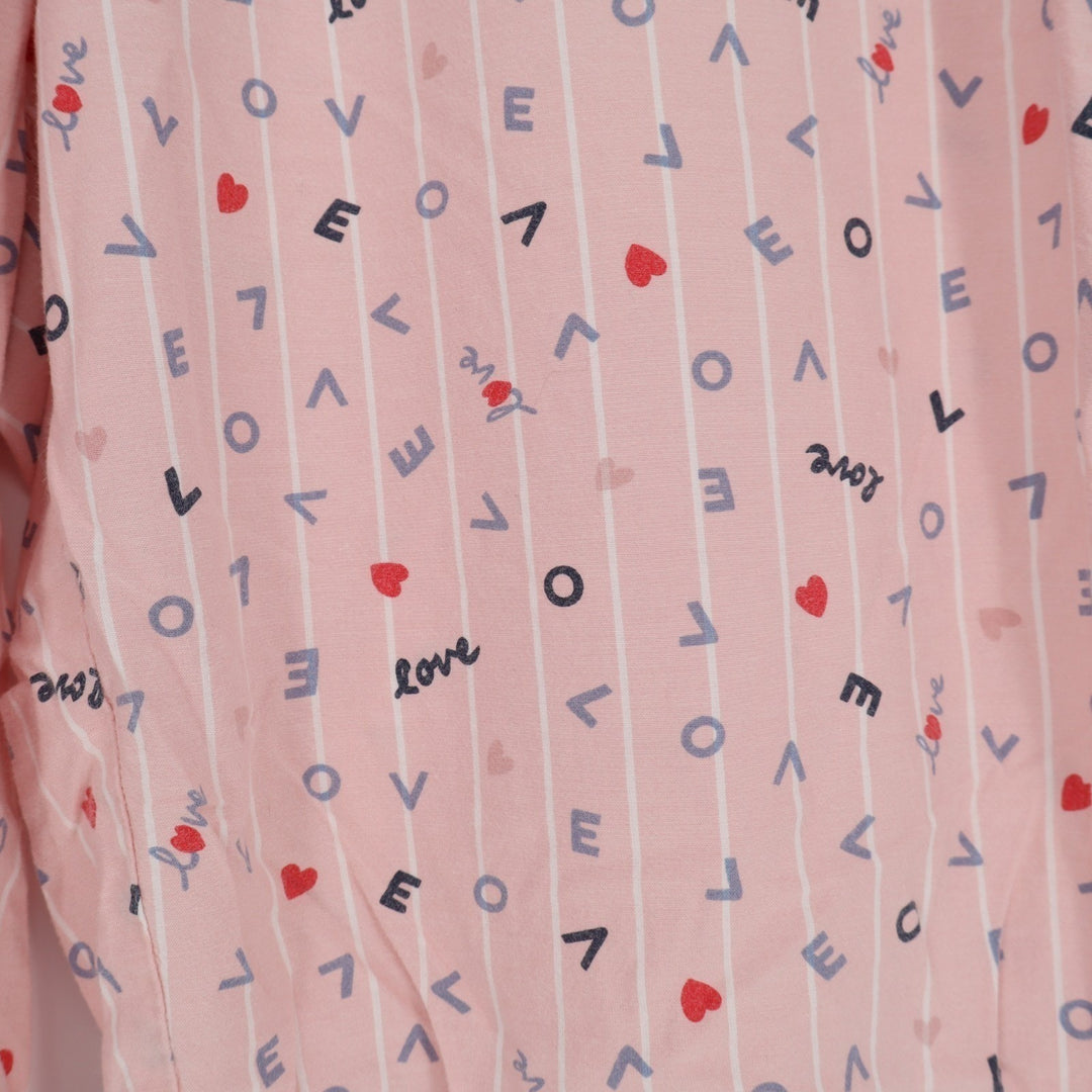 Gapbody Pajama Pants Women's Medium Pink Printed Drawstring Waist Sleepwear