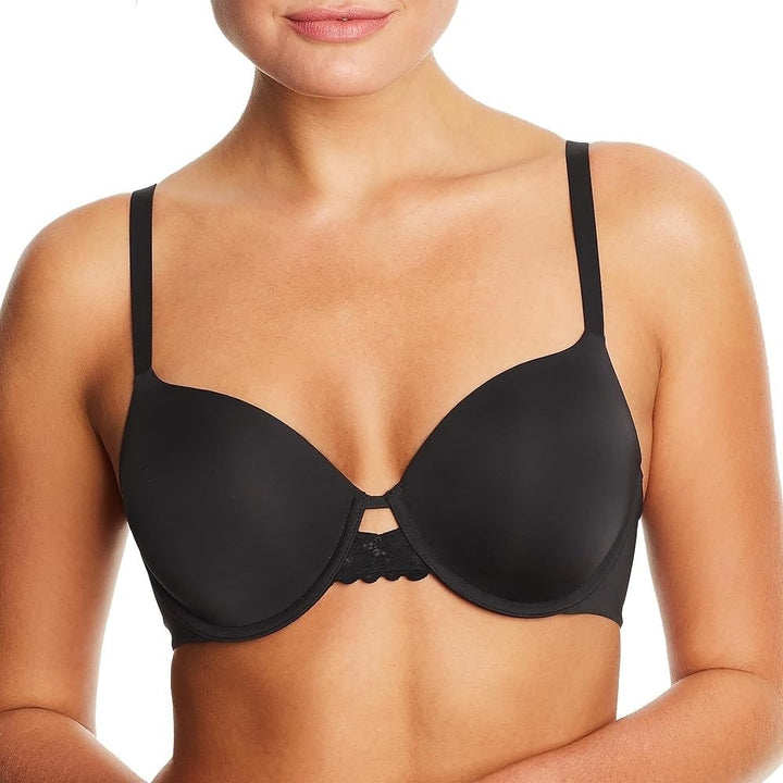 Maidenform Underwire T Shirt Bra Women 38D Black Full Coverage Convertible Strap