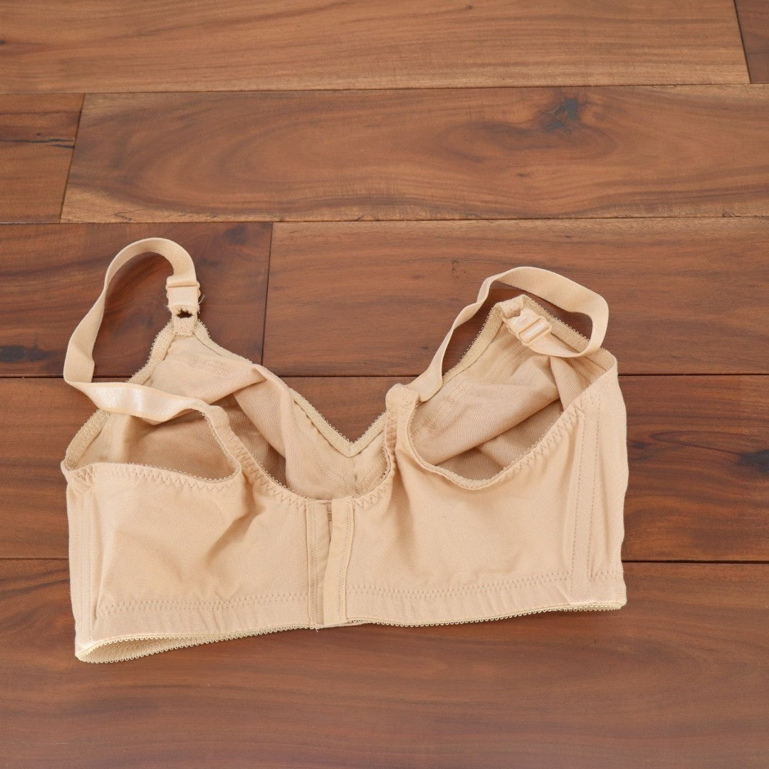Bali Double Support Wireless Bra Womens 38DD Nude Adjustable Strap Full Coverage