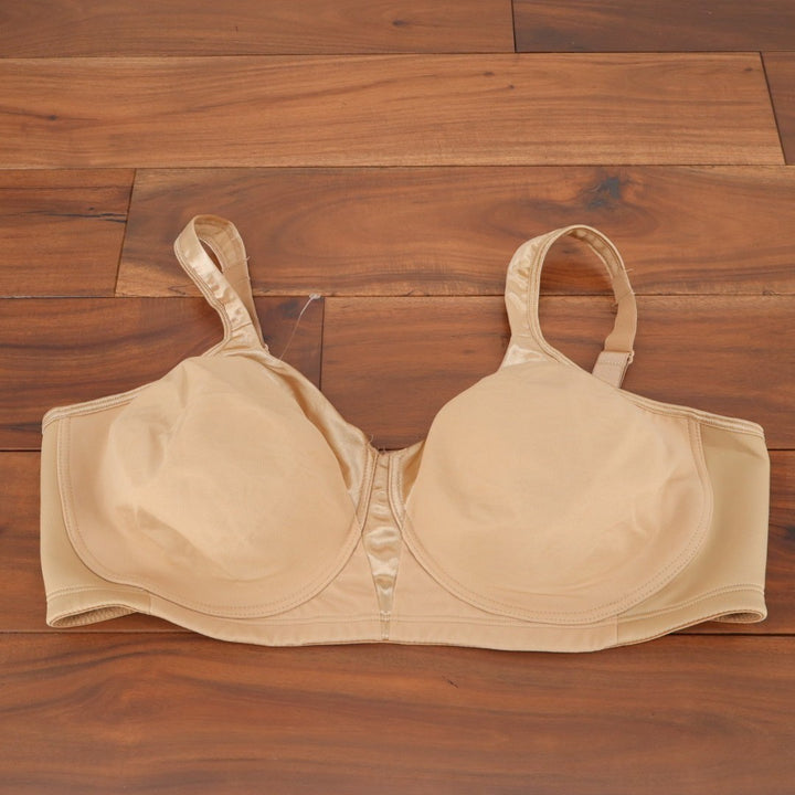 Playtex 18 Hour Silky Soft Smoothing Bra Womens 44DD Nude Full-Coverage Wireless