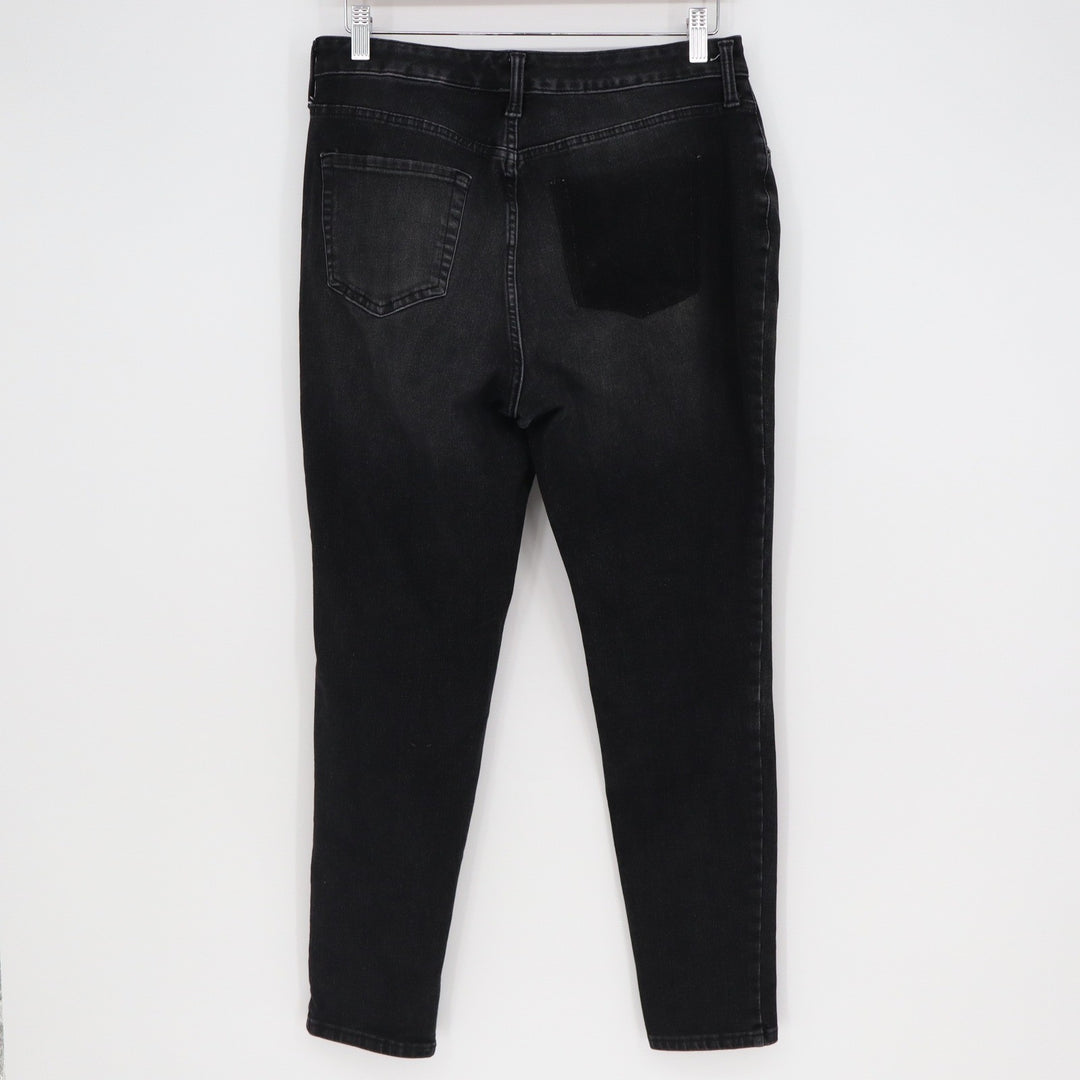 Universal Thread Women's High Rise Skinny Jeans Black Shadow Pocket Size 10