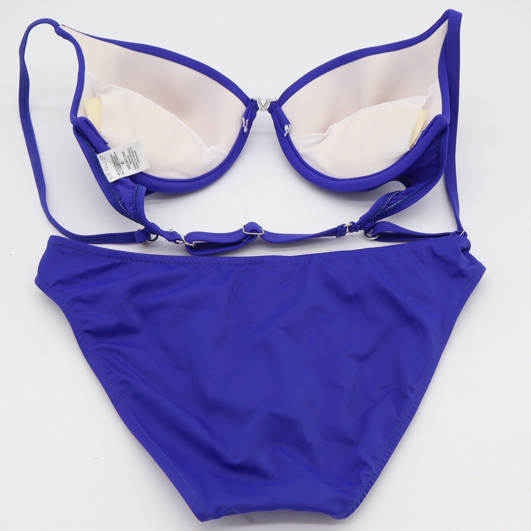 Venus Royal Blue Underwire Push Up Bikini Set Size 6 34C 32D 36B