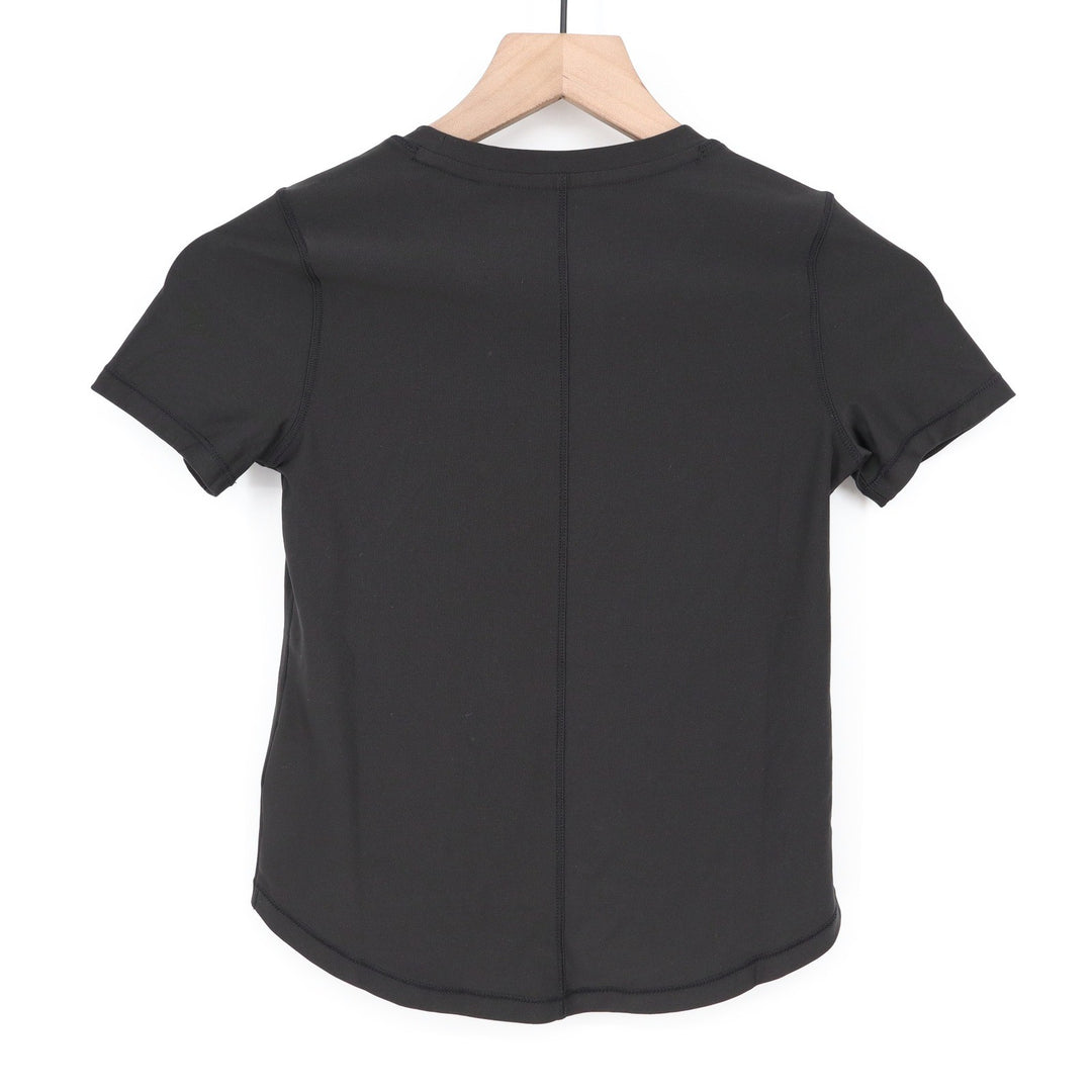 DSG Girls Pure Black Movement Tee Short Sleeve Athletic Shirt XS 6-7 CKP4271CN
