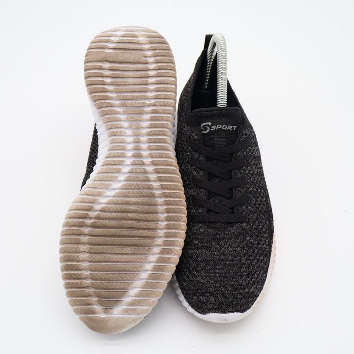 Sport by Skechers Memory Foam F190-2 Sneakers Womens US 8.5 Black Running Shoes