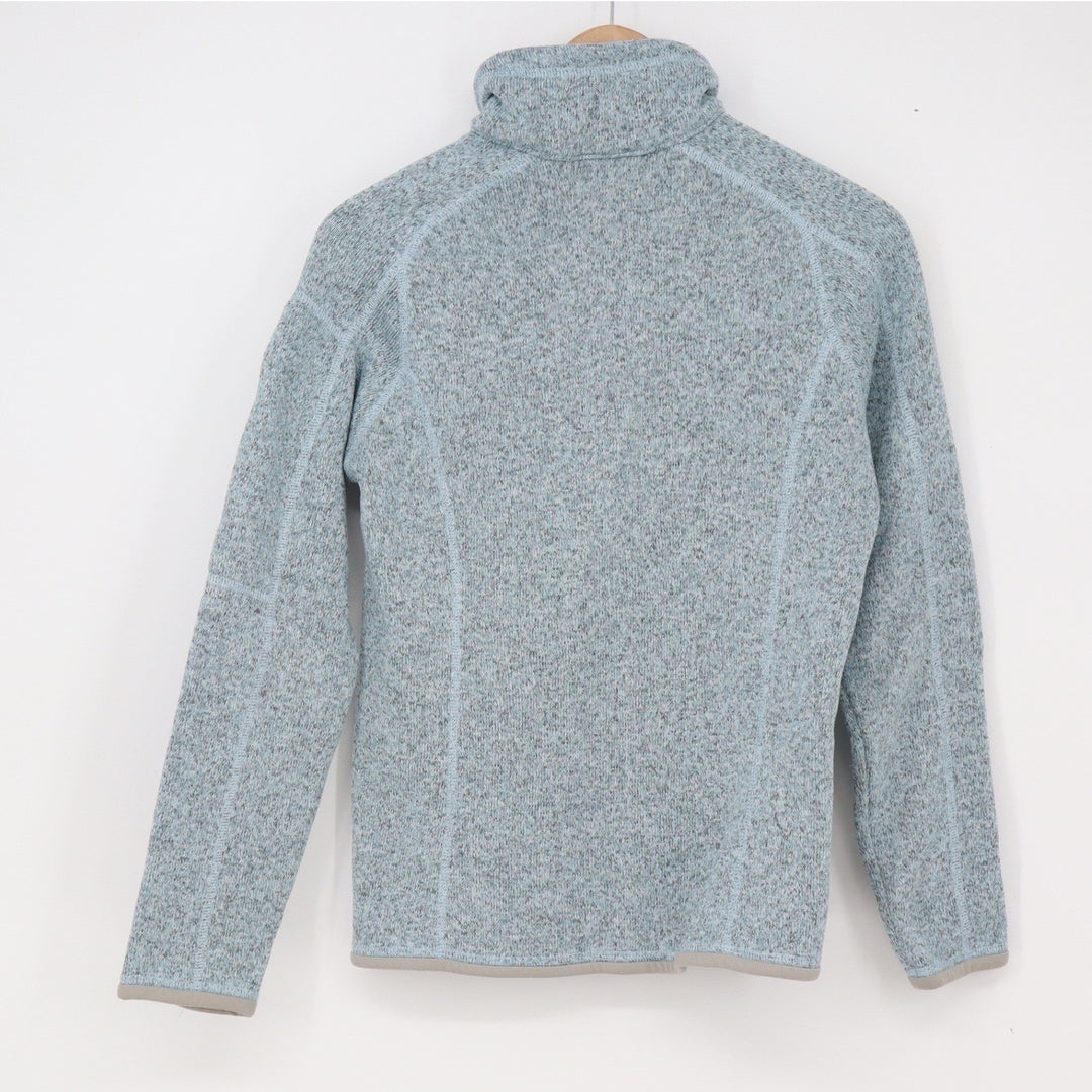 Patagonia Pullover Womens S Better Sweater Light Blue Heather 1/4 Zip Excellent